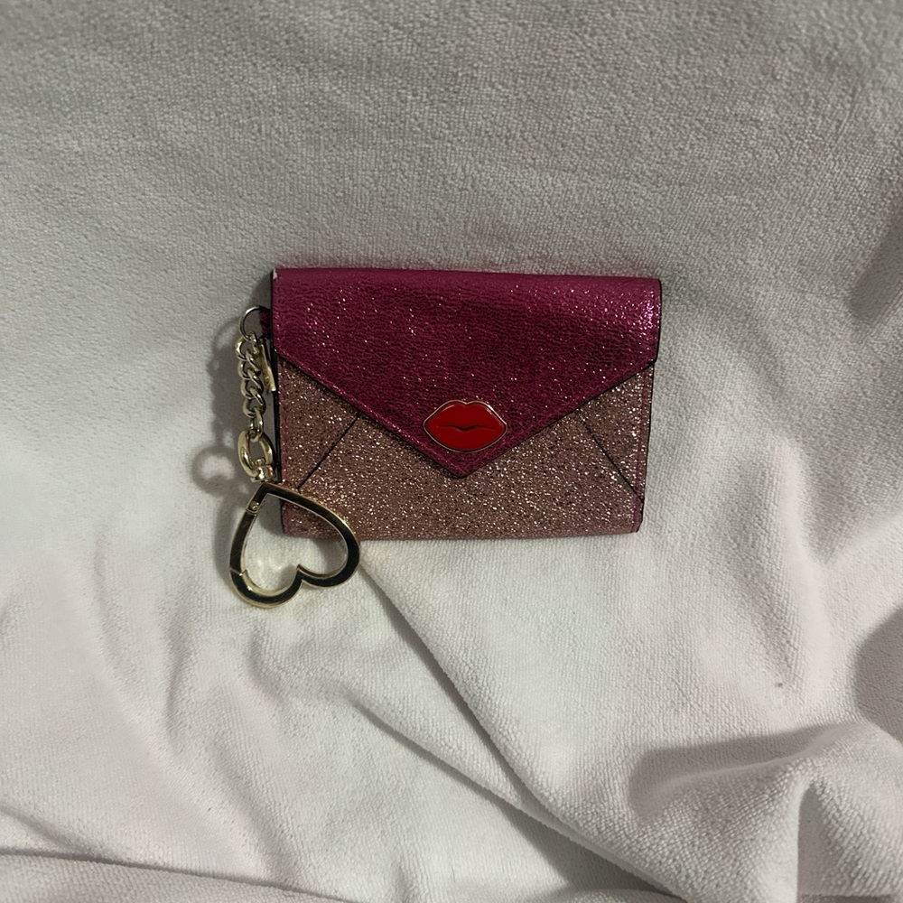 Victoria's Secret Pink and Gold Glitter Wallet